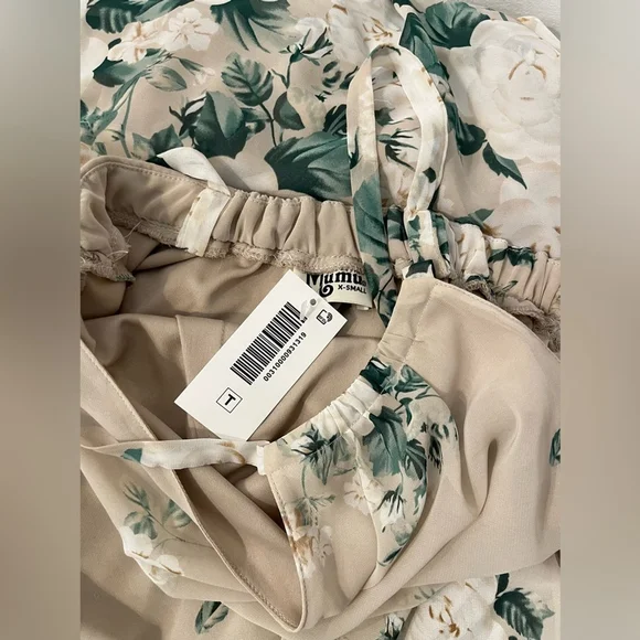 Show Me Your MuMu Amanda High Neck Sleeveless Floral Chiffon Maxi Dress size XS - Picture 9 of 10